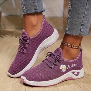 Ladies Running Shoe Size 8 purple Sneaker Activewear jogging New